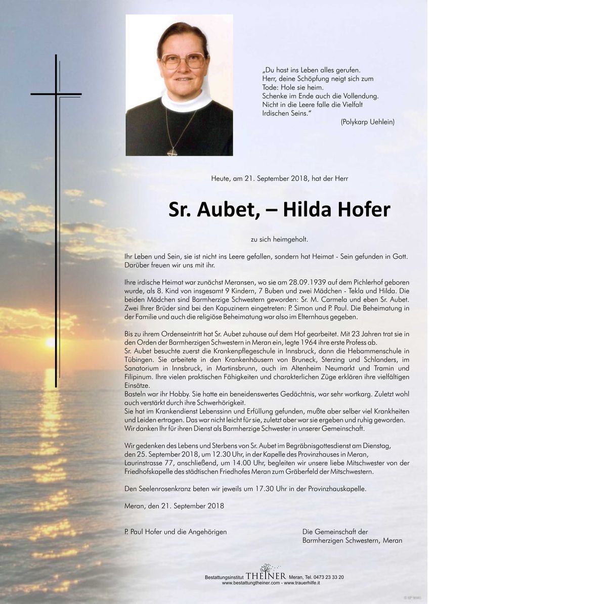 Unsere Verstorbenen Schwestern Und Bruder